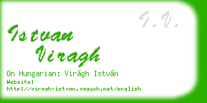 istvan viragh business card